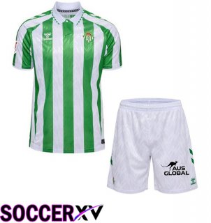 Real Betis Kids Home Soccer Jersey Green White 2024/2025