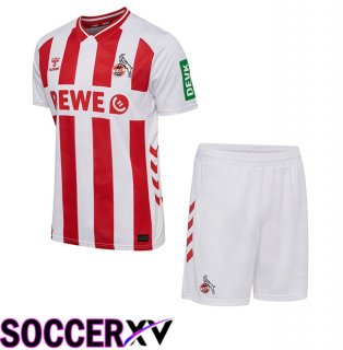 FC Koln Kids Home Soccer Jersey Red White 2025/2026