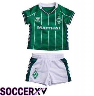 SV Werder Bremen Kids Home Soccer Jersey Green 2025/2026