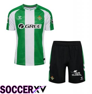Real Betis Kids Home Soccer Jersey Green White 2025/2026