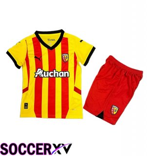 RC Lens Kids Home Soccer Jersey 2024/2025