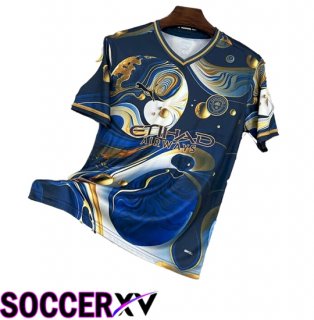 Manchester City Soccer Jersey Special Edition Blue 2025 2026