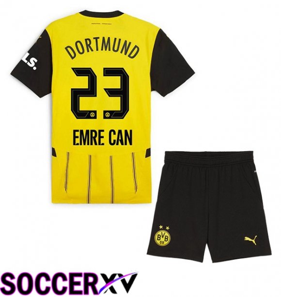 Dortmund BVB (Emre Can 23) Kids Home Soccer Jersey Yellow 2024/2025