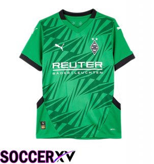 Monchengladbach Away Soccer Jersey Green 2024/2025