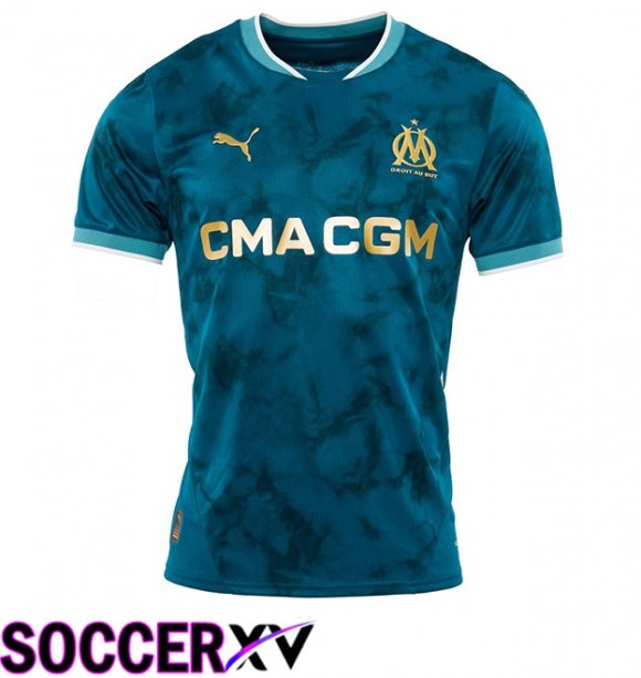 Marseille OM Away Soccer Jersey Blue 2024/2025