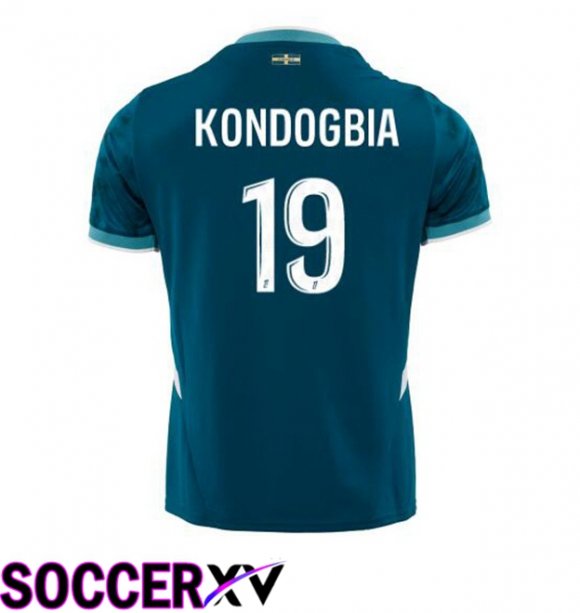 Marseille OM (KONDOGBIA 19) Away Soccer Jersey Blue 2024/2025