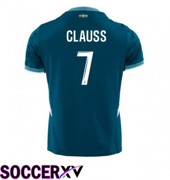 Marseille OM (CLAUSS 7) Away Soccer Jersey Blue 2024/2025