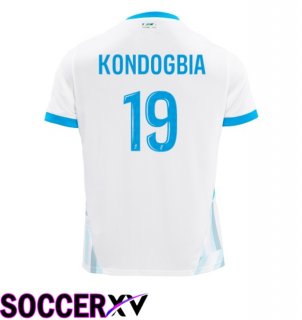 Marseille OM (KONDOGBIA 19) Home Soccer Jersey White 2024/2025