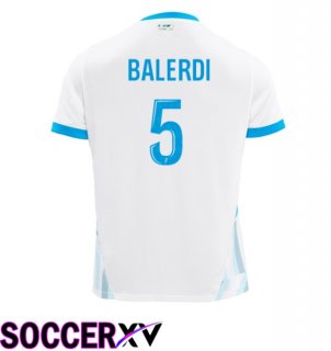 Marseille OM (BALERDI 5) Home Soccer Jersey White 2024/2025