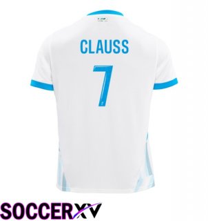 Marseille OM (CLAUSS 7) Home Soccer Jersey White 2024/2025