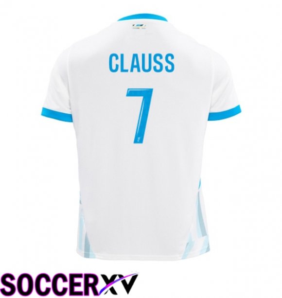 Marseille OM (CLAUSS 7) Home Soccer Jersey White 2024/2025