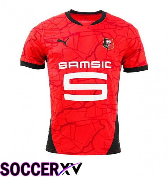 Stade Rennais Home Soccer Jersey Red 2024/2025