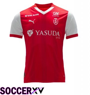 Stade de Reims Home Soccer Jersey Red 2024/2025