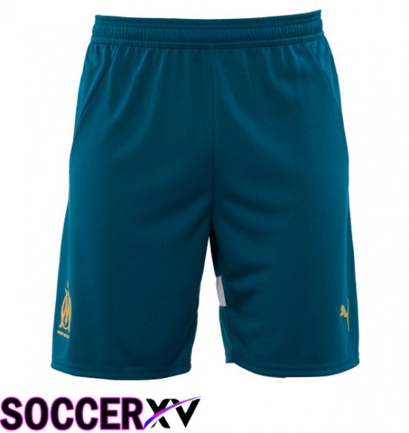 Marseille OM Away Soccer Shorts Blue 2024/2025