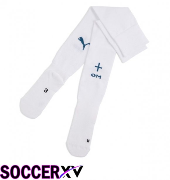 Marseille OM Home Soccer Socks White 2024/2025