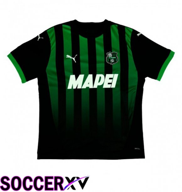 US Sassuolo Home Soccer Jersey Green Black 2024/2025