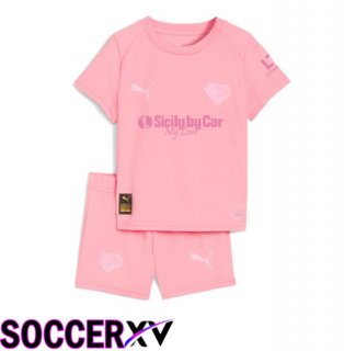 Palerme FC Kids Home Soccer Jersey Pink 2025/2026