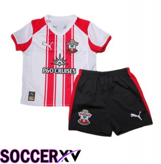 Southampton FC Kids Home Soccer Jersey Red 2025/2026