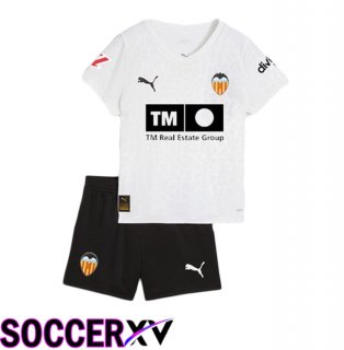 Valencia CF Kids Home Soccer Jersey White 2025/2026
