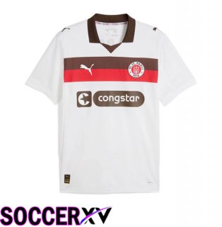 FC St. Pauli Away Soccer Jersey White 2025/2026