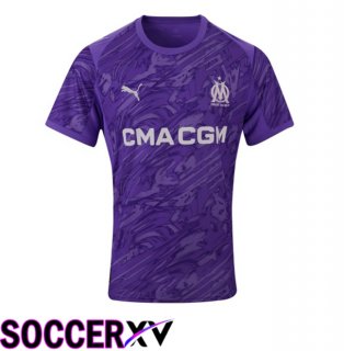 Marseille OM Goalkeeper Soccer Jersey Purple 2025/2026