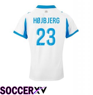 Marseille OM (HØJBJERG 23) Home Soccer Jersey White 2025/2026