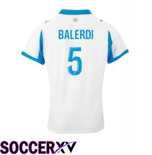Marseille OM (BALERDI 5) Home Soccer Jersey White 2025/2026