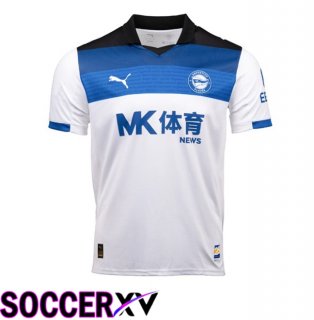 Deportivo Alaves Away Soccer Jersey White Blue 2025/2026