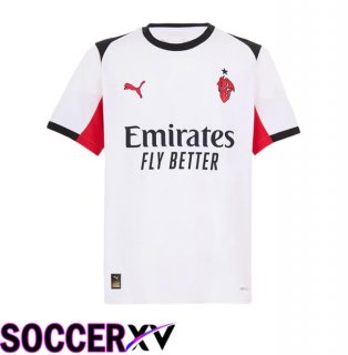 AC Milan Away Soccer Jersey White 2025/2026