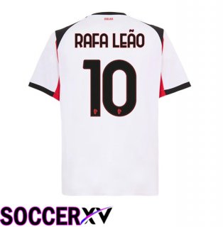 AC Milan (Rafa Leão 10) Away Soccer Jersey White 2025/2026