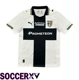 Parma Calcio Home Soccer Jersey White Black 2025/2026