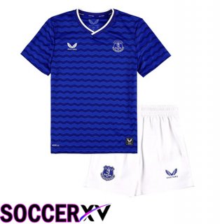 Everton Kids Home Soccer Jersey Blue 2025/2026