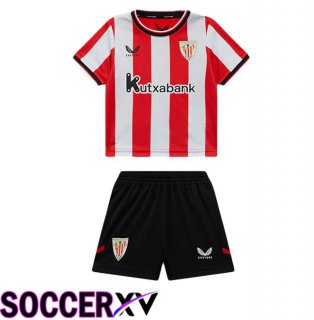 Athletic Club Kids Home Soccer Jersey Red White 2025/2026