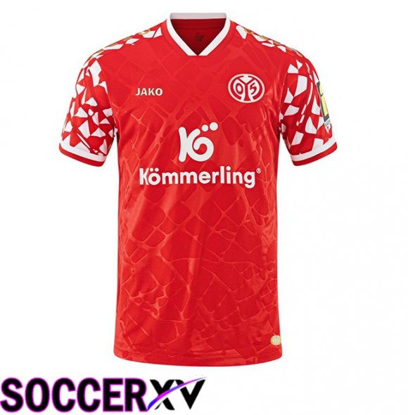 FSV Mainz 05 Home Soccer Jersey Red 2025/2026