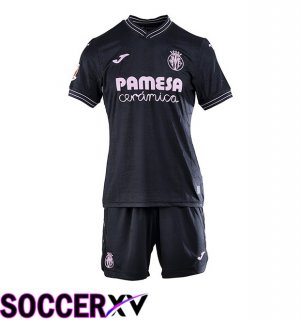 Villarreal Kids Third Soccer Jersey Black 2024/2025