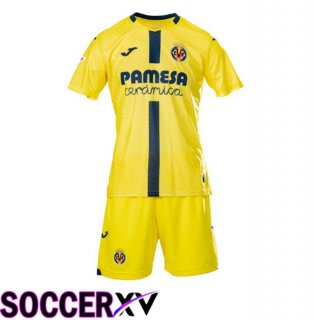 Villarreal Kids Home Soccer Jersey Yellow 2025/2026
