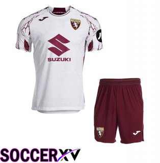 Torino FC Kids Away Soccer Jersey White 2025/2026