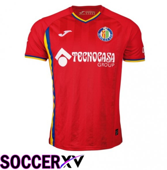 Getafe CF Away Soccer Jersey Red 2025/2026