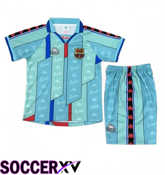 FC Barcelona Retro Kids Home Soccer Jersey 1996/1997