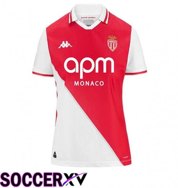 AS Monaco Women Home Soccer Jersey 2024/2025