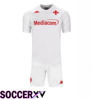 ACF Fiorentina Kids Away Soccer Jersey White 2024/2025