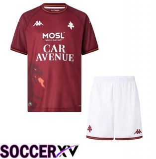 FC Metz Kids Home Soccer Jersey Brown 2025/2026
