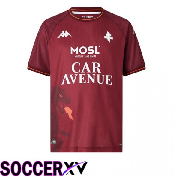 FC Metz Home Soccer Jersey Brown 2025/2026