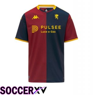 Genoa CFC Home Soccer Jersey Red Blue Royal 2025/2026