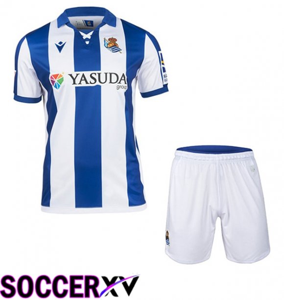 Real Sociedad Kids Home New Soccer Jersey 2024/2025