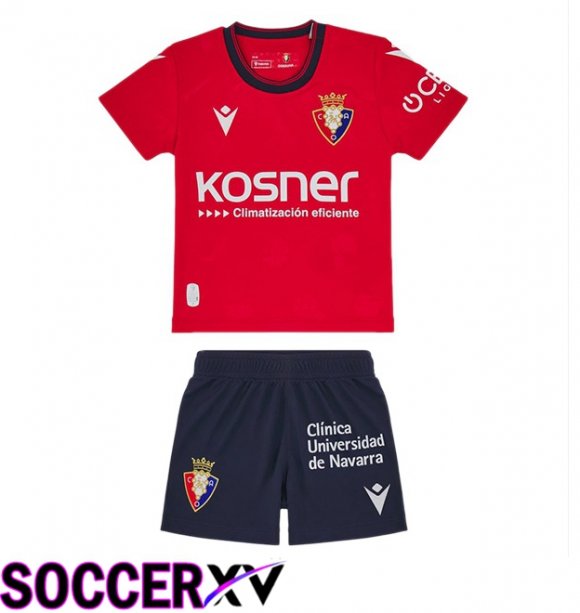 CA Osasuna Kids Home Soccer Jersey Red 2024/2025