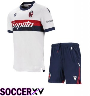 Bologna Kids Away Soccer Jersey White 2024/2025