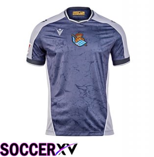 Real Sociedad Away Soccer Jersey Grey 2025/2026