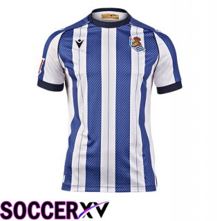 Real Sociedad Home Soccer Jersey Blue White 2025/2026