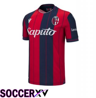 Bologna Home Soccer Jersey Red Blue Royal 2025/2026